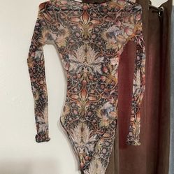 pierre mantoux floral bodysuit 