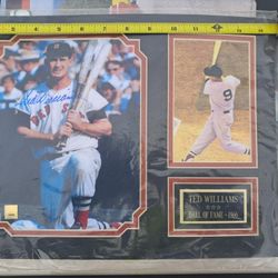 Signed, Autographed Photo TED WILLIAMS Hall of Fame