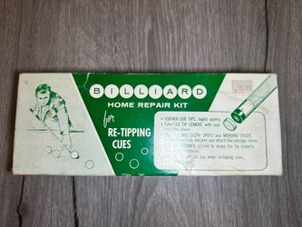 Vintage Billiard Cue Repair Kit – Complete Home Re-Tipping Set