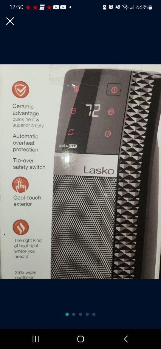 Lasko Ceramic Tower Heater