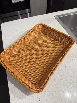 Wicker Basket Tray