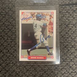 Autographed Ernie Banks