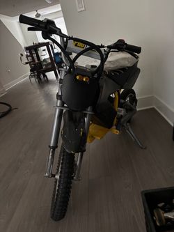 Electric Dirt Bike Black and Yellow
