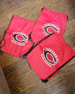 Centennial High School Cinch Sack Back Pack Bah Sac Tote Lot Of 3