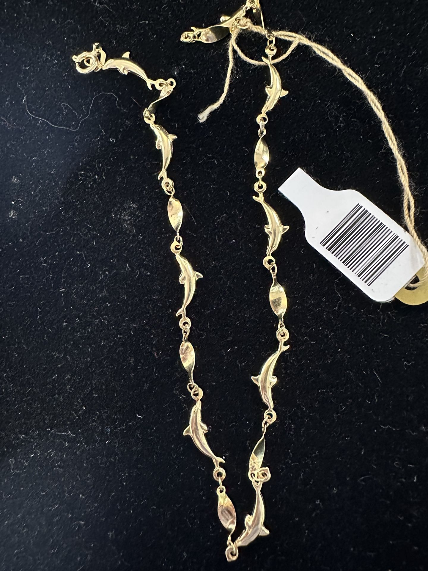 14k Gold Dolphin Anklet