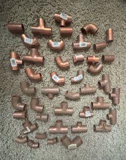 38+ Lot Copper Fittings 