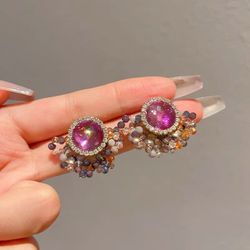 Purple Earrings