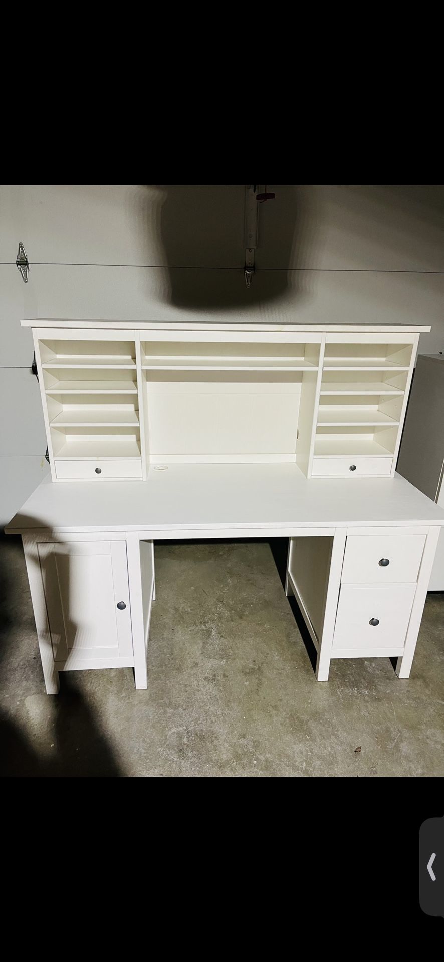white Idea Hemnes Desk With Hatch