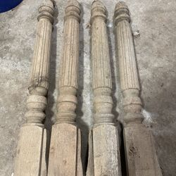 4 Vintage Balusters/table Legs
