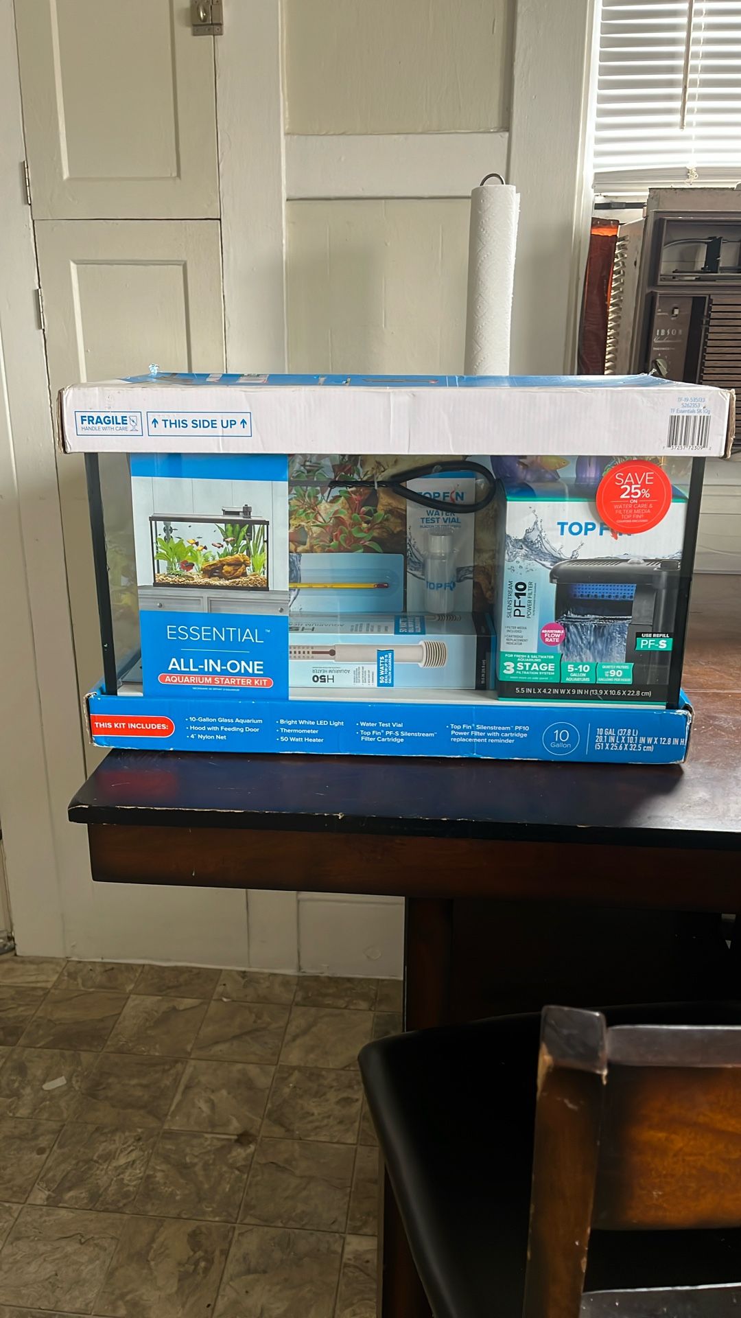Top fin Aquarium Starter Kit (Fish Tank)