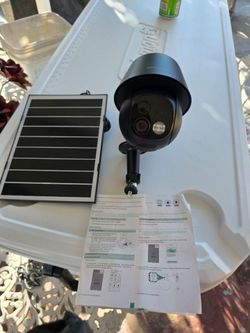 Solar security camera