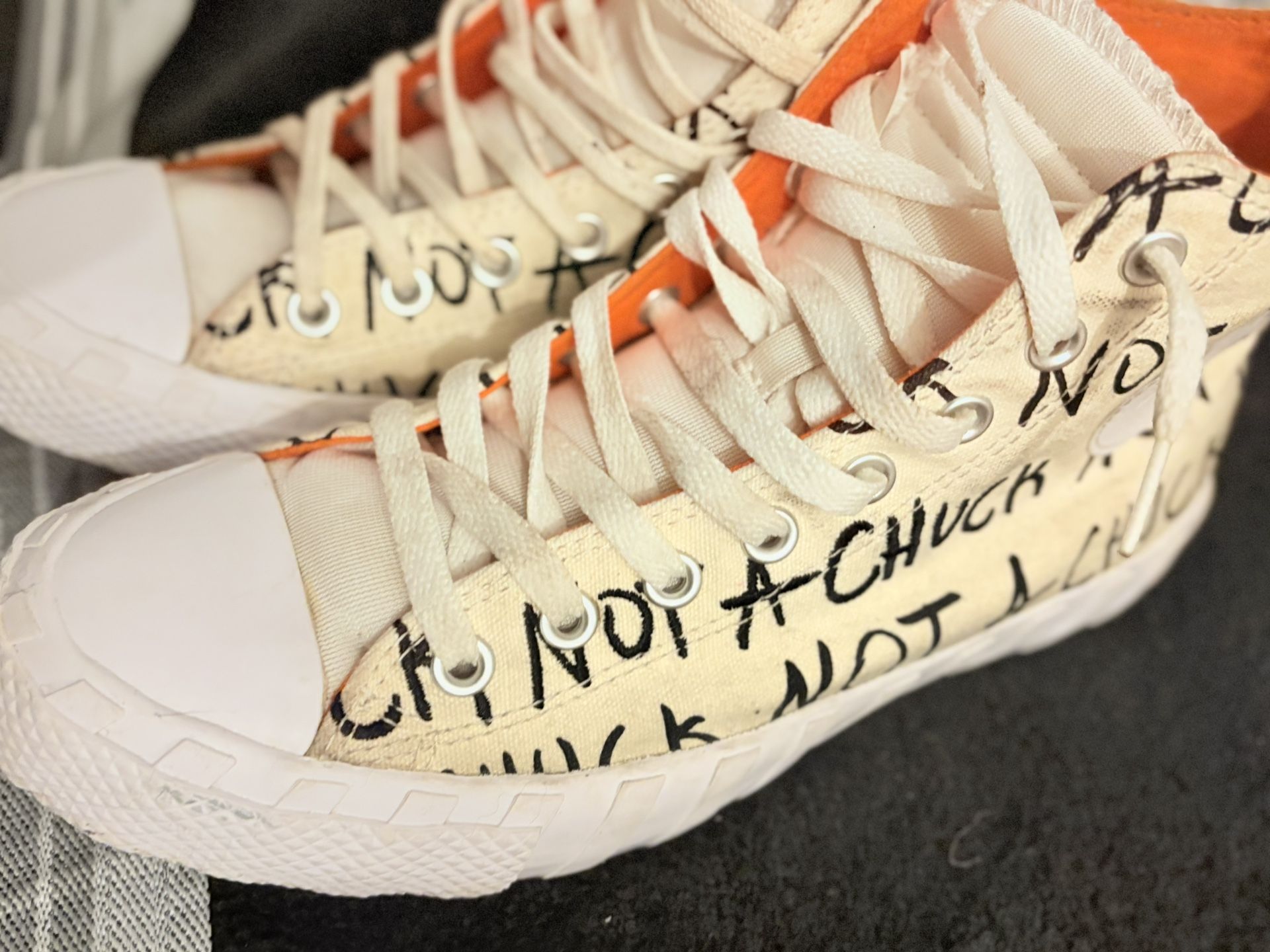 “not A Chuck” White Converse