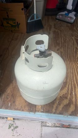 Empty propane tank