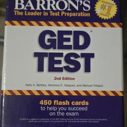 Barron's GED TEST flash cards 2nd Edition