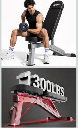 Super heavy duty workout bench capacity, 1300 pounds still in the box