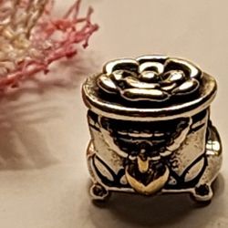 Authentic PANDORA STERLING SILVER 14K TWO TONED CHARM