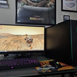 Gaming PC (Omen tower and monitor w/ Razer keyboard and mouse)