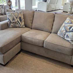 Grey Sofa Chaise Reversible (Sectional) New