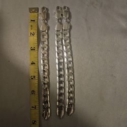 Sterling Silver Plated Bracelets Stewart&Nellis Pick Up $20 Each Matching Chain Posted 