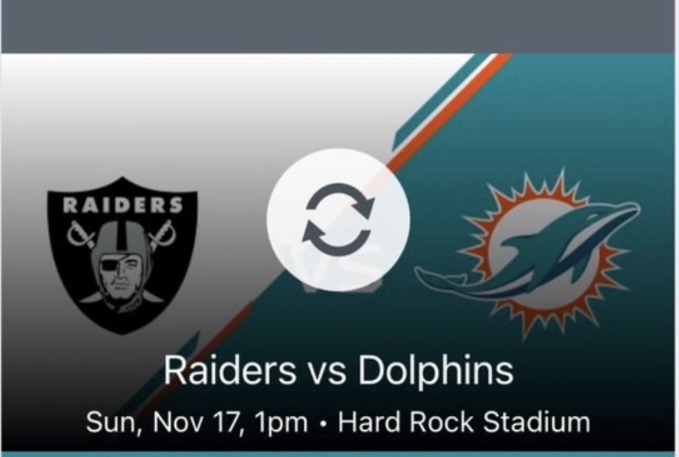 Raiders Vs Dolphins 