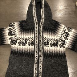 NEW Women Handmade ANDEAN ALPACA Gray