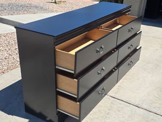 Black 6 Drawer Dresser