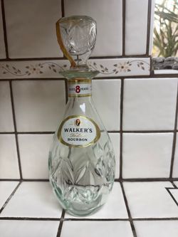 Collectors Walker’s Deluxe Bourbon Empty Bottle