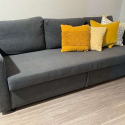 Modern Sleeper Sofa Bed – Gray (Pull-Out Couch) – Excellent Condition