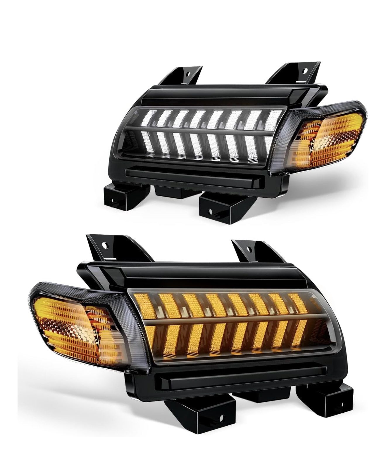 Smoke Lens LED Fender Light Kit LED Turn Signal Lights with DRL & Side Marker Lights Compatible with Jeep Wrangler JL Sport Jeep Gladiator JT Sport 20