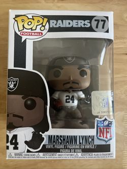 🏈 Funko POP! Football Sports NFL Marshawn Lynch #77 Vinyl Raiders #24 Jersey