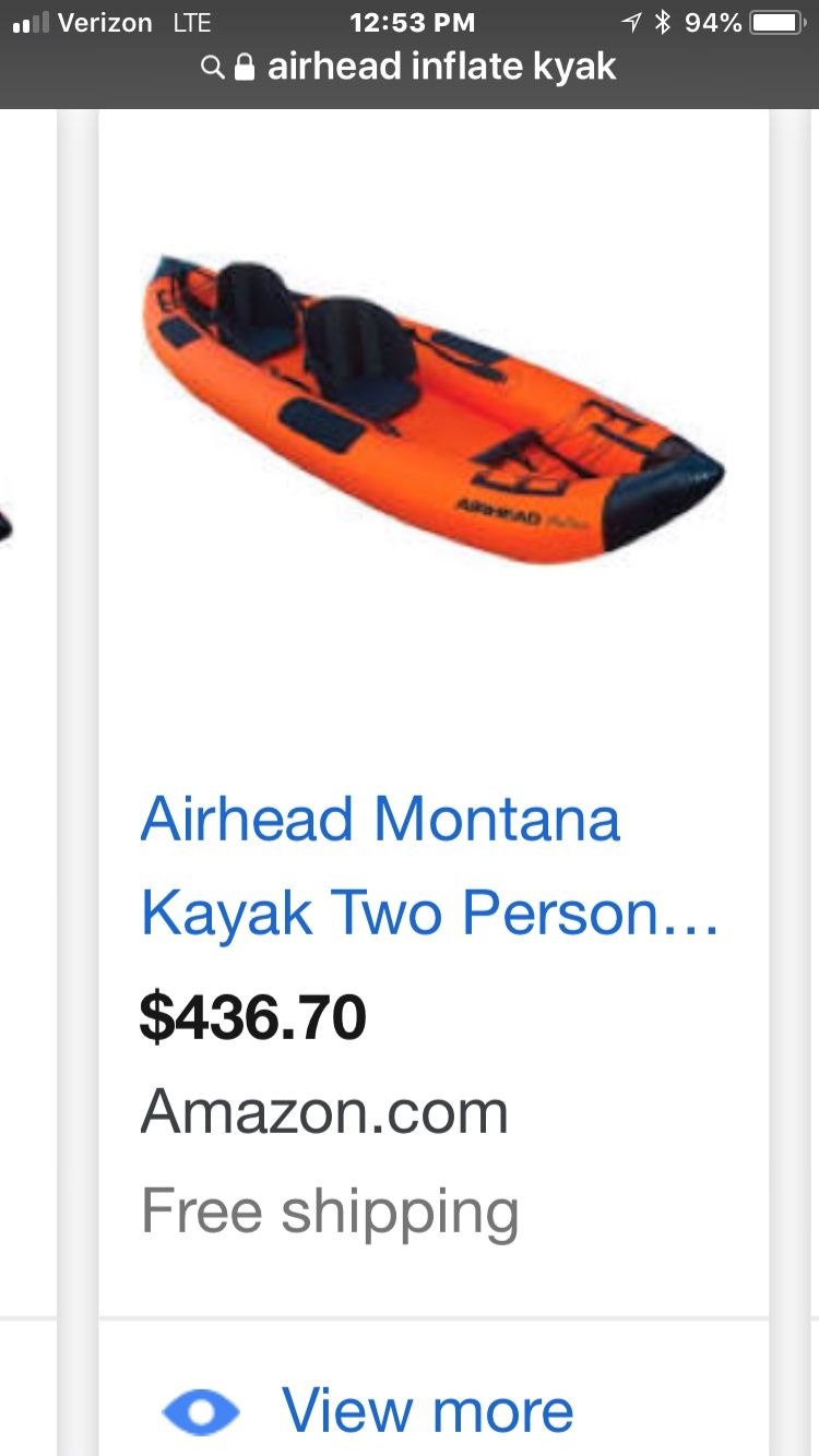Kayak 2 person inflatable