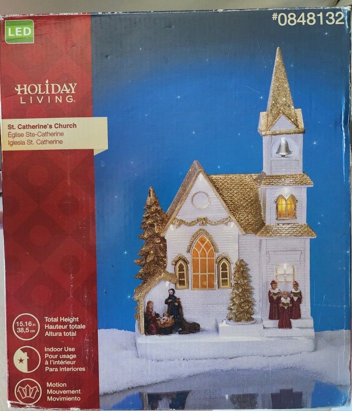 XMAS DECO HOKIDAY LIVING ST. CATHERINES CHURCH