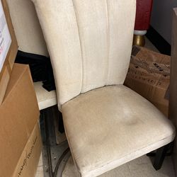 5 Chairs. The Bottoms Have Been Cut So They are Low