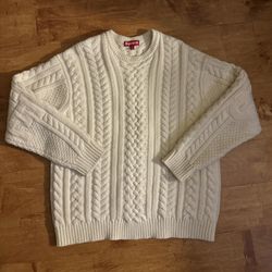 Supreme Appliqué Cable Knit Sweater for Sale in Pasadena, CA - OfferUp