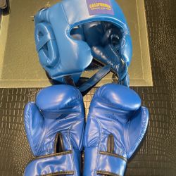 8oz Boxing Gloves With Head Gear