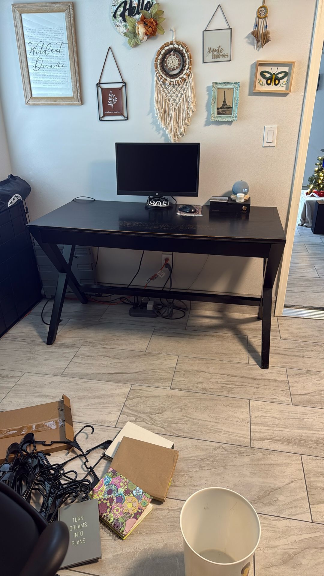 Crate & Barrel Spotlight Ebony Desk