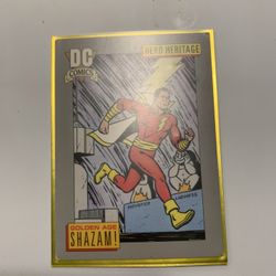 Golden Age Shazam Trading Card 1991