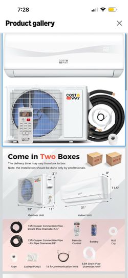 Costway Mini Split Air Conditioner System