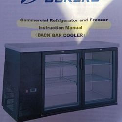 Dukers Refrigerator And Freezer Back Bar Cooler