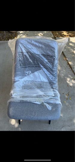 Upholstered Gray Fabric Side Chair