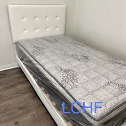 New Twin Bed Frame With Mattress