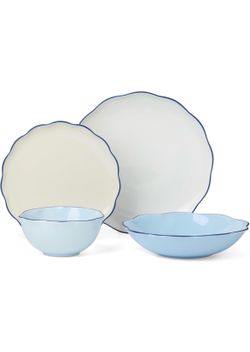 Kate Spade Dinnerware Set, Garden Party Blue 16-Piece Dinnerware Set