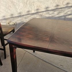 Counter Height Chairs and Table, Solid wood