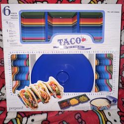 Taco 6 Piece Taco / Chip Holder New Not Used!