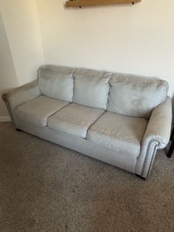 Beige 3 Seat Couch - Good Conditin