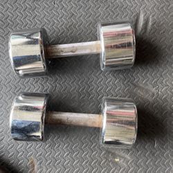 Used Steel 25lb Dumbbells 