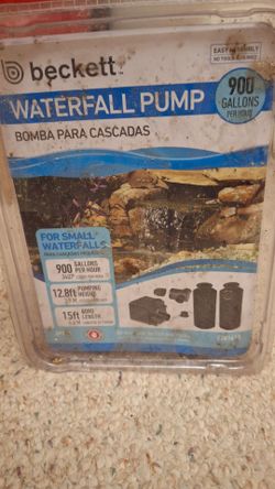 Becket waterfall pump