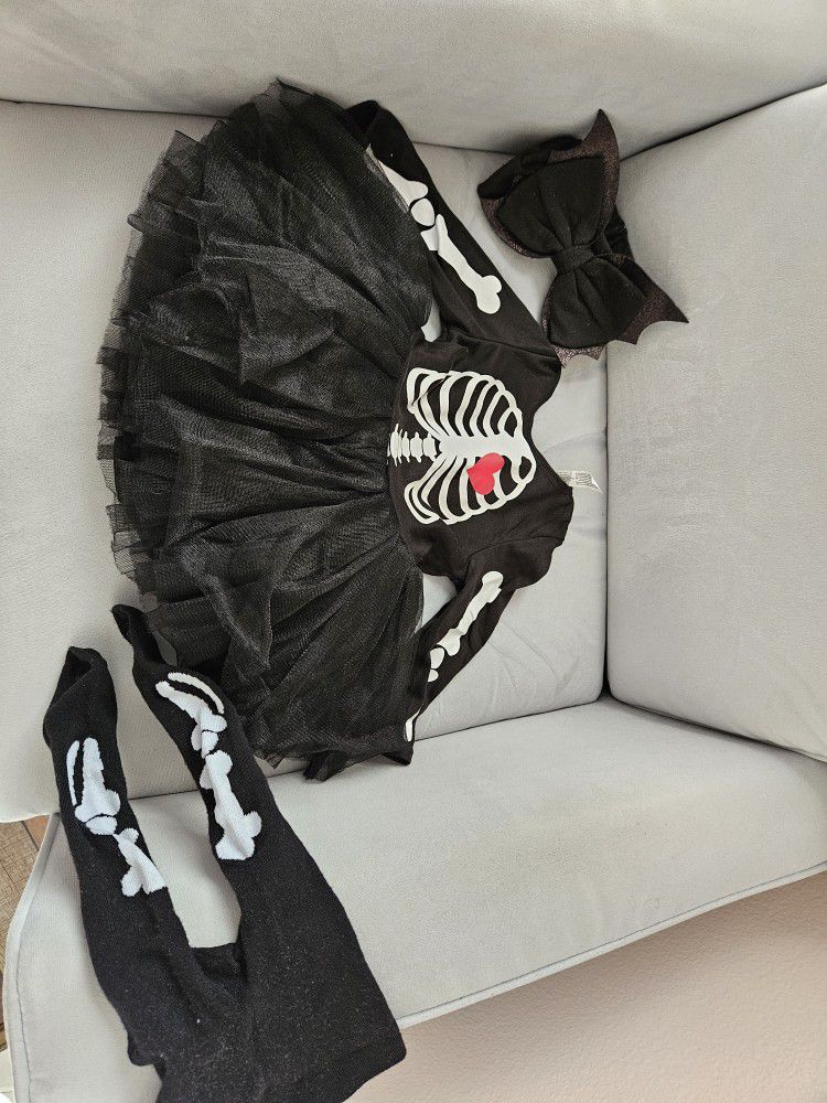 Girl's Baby Skeleton Costume