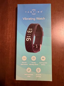 TabTime Vibrating Watch - Silent Alarm / Medication Reminder - New
