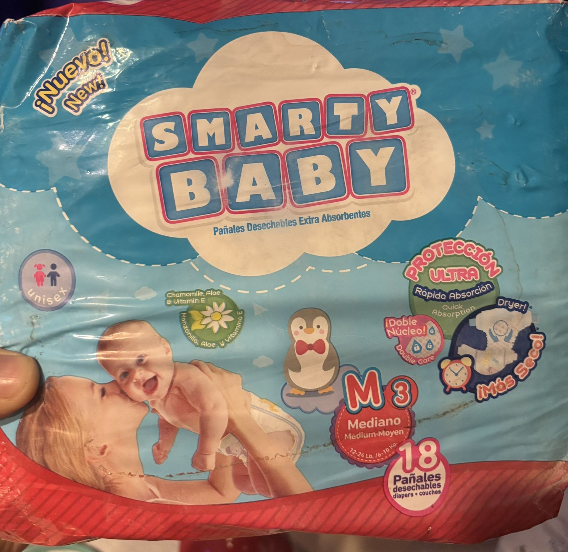 Size 3 Diapers 18 Count